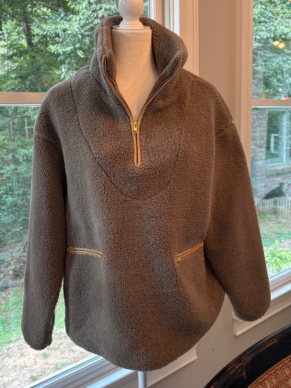 Tuckernuck Olive Quarter-Zip Fleece Pullover